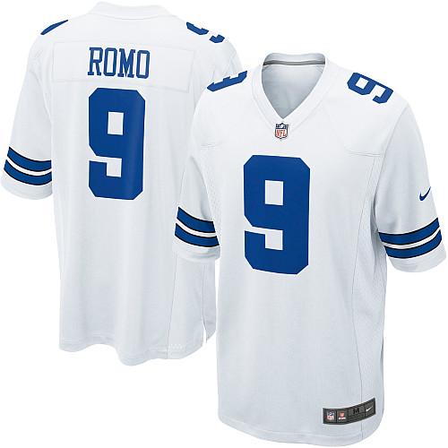 Youth Limited Tony Romo Nike Jersey White Road - #9 NFL Dallas Cowboys